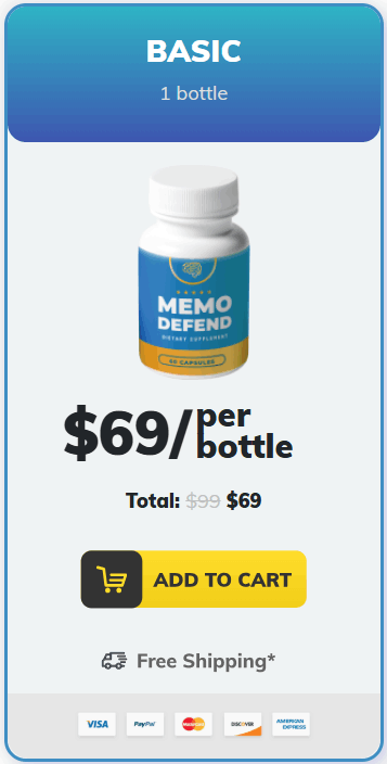 Buy MemoDefend 1 Bottle